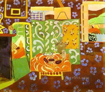  matisse arte - Interior en berenjenas fauvismo abstracto Henri Matisse